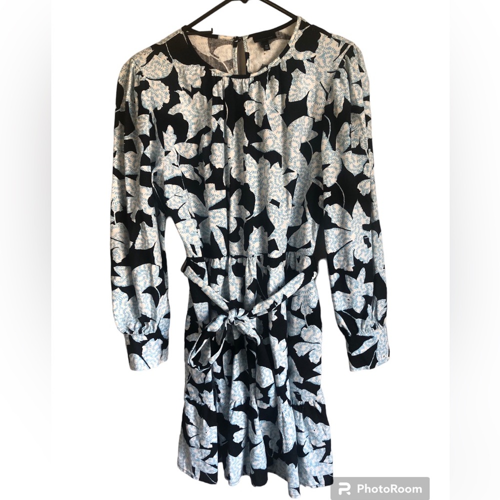 Who What Wear Floral Long Sleeve Dress Medium